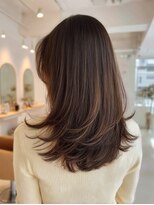 クレビア 名古屋(CreBiA)&nbsp;艶髪/髪質改善/レイヤーカット/透明感ブラウン