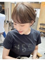 アイドットプラス 札幌大通り(i.+ODORI)&nbsp;前髪あり小顔まわりつや髪骨格補正丸みショートボブヘア