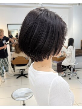 ディフィーノ 赤坂(DIFINO) 毛流れショート/ショートボブ/赤坂美容室/ショコラブラウン