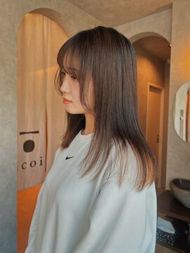 イコイ(icoi) ナチュラルな質感のストレートスタイル/自然美*nagai