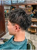 【テーパーフェード×スパイキーショート】