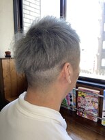 アクシス 津田沼(AXIS) シルバーアッシュ×刈り上げマッシュショート