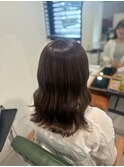 暗めカラーシルキーナチュラルウェーブ