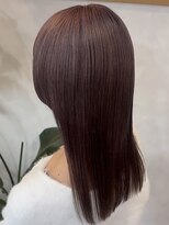 ルーチェ(Lu-che) 顔周りカット×切りっぱなし×ピンクパープル