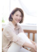 品のある大人のふわふわカールボブ♪