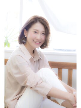 髪質改善ヘアエステ ブリスク(Brisk) 品のある大人のふわふわカールボブ♪