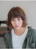 【瀬田◆エクファヘアリゾート】外ハネミディアムレイヤー