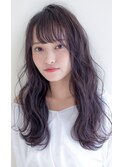 大人かわいい　ナチュラルロング