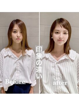 キミトヘアデザインアンドスパ(Kimito Hair design&spa) フロントカットでイメージチェンジ