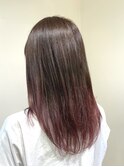 ナチュラルピンクグラデーション／ブリーチ1回／草加駅東口