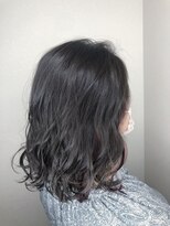 フロート 小阪店(float) アッシュグレー_マロンベージュ Aラインボブ かきあげ