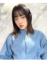 クリアーオブヘアー 一社店(clear OF HAIR)&nbsp;ぱつっと前髪の透け感ヘア【@mmk26___】