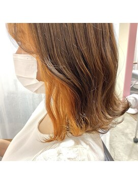 サロン LH(salon LH) オレンジインナーカラー