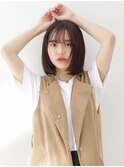 【tetote天王寺】 ストレートボブ シースルーバンク