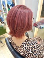 アローラ 三軒茶屋(Allora) ミディアムウルフ×チェリーピンク