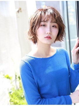 マッシュアンドマッシュアヴェダ ららぽーと福岡店(mash&mash AVEDA) 透明感UP　30代40代50代　ウェーブボブ　福岡博多　ららぽーと