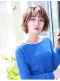 透明感UP 30代40代50代 ウェーブボブ 福岡博多 ららぽーと