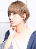 大人可愛い小美髪ツヤ髪前下がりショートボブ丸みショートB4