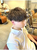 ツイストスパイラルモテ髪マッシュショート束感ツーブロック流行