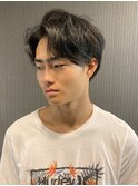 ナチュラルセンターパート【理容室】品川/理容室/メンズ/浜松町