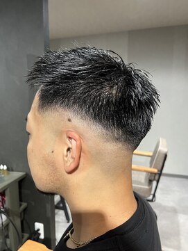 スウェル 柏店(Swell) ハイライト波巻きマッシュパーマ束感ショートメンズカット