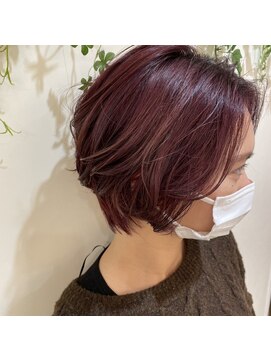 ヘアメイク アージュ 天神西通り店(HAIR MAKE age) ピンクラベンダー　大人かわいい