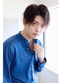 MEN'SHAIRアッシュブラックマッシュショートツーブロック