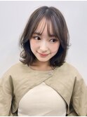 ボブ/グレージュ/韓国風/髪質改善トリートメント/縮毛矯正