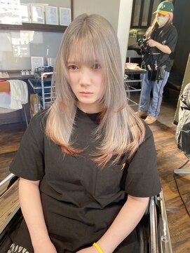 ガルボ ヘアー(garbo hair) #ガルボ#ハイトーン#エクステ#ブリーチ#プルエクステ#10代#20代