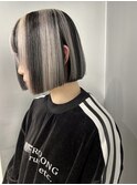 黒髪/ボブルフ/ネビージュ/小顔/ワンレン/梅田/髪質改善/前髪