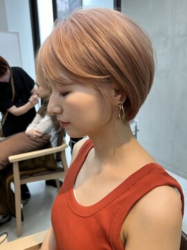 ミィ 表参道(mee.) 黒髪/ボブウルフ/ネビージュ/小顔/ワンレン/髪質改善/前髪