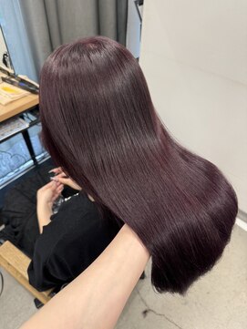 シーン(seen) 暖色カラー ワインレッド チェリーレッド ブリーチなし 忠願寺