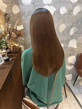 ユニ バイ ミリィ 四日市(uni by mily) 【uni馬場】ベージュ/髪質改善/プレミアム/ロングヘア