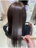 髪質改善カラー　グレージュ