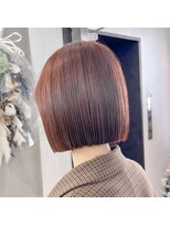 ロンドシエル 横浜(Lond ciel)&nbsp;ウェーブミディアムメルティカラー×ブリーチなしボブ韓国[横浜]