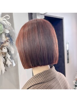 ロンドシエル 横浜(Lond ciel) ウェーブミディアムメルティカラー×ブリーチなしボブ韓国[横浜]