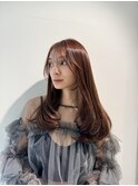 メルティカラー/ロングレイヤー/艶髪/縮毛矯正/ワンカール/前髪