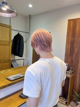 ニクスフリー(nix free) メンズブリーチハイトーンピンクベージュホワイトピンク20代30代