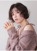 ミニボブ/ボブパーマ/大人ボブ/切りっぱなしボブ/短め/36