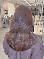 ミリ(mm)&nbsp;レイヤーカット ブラウンベージュ カラー 韓国 髪質改善 仙台
