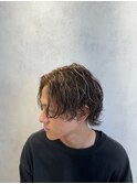 ブラウン金メッシュサーフカール