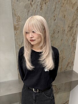 ソル 栄矢場町(SOL) 抜きっぱなしブロンド/シャギーカット/フォックスカラー