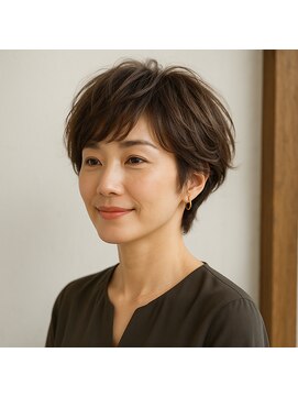 スープレックス ヘアーデザイン(SOUPREX HAIR DESIGN) ミセスエアリーショートレイヤー　20代 30代 40代 50代 60代