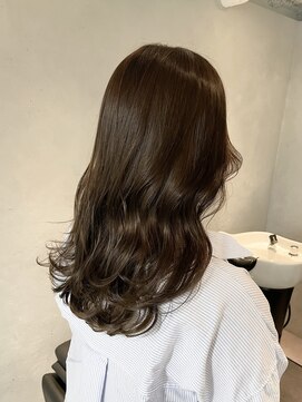 ホープ(hope) ブラウン/透明感カラー/ヘアセット/ミディアムヘア