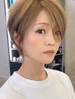 ブレス ヘアデザイン(BLESS hair design)&nbsp;東静岡ショートボブくびれショートイルミナカラー顔周りレイヤー