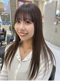 長野市美容室/髪質改善◎艶感ナチュラルブラウン