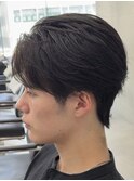 フェザーショート 毛流れ 鹿児島メンズ