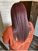 髪質改善ケアカラー「ブリーチ×ピンクバイオレット」