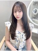 ミディアムレイヤーカットミルクティーベージュ髪質改善10代20代