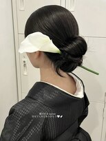 エイチ 梅田(H) 50代ハンサムショートショートバレイヤージュクラゲヘアパーマ